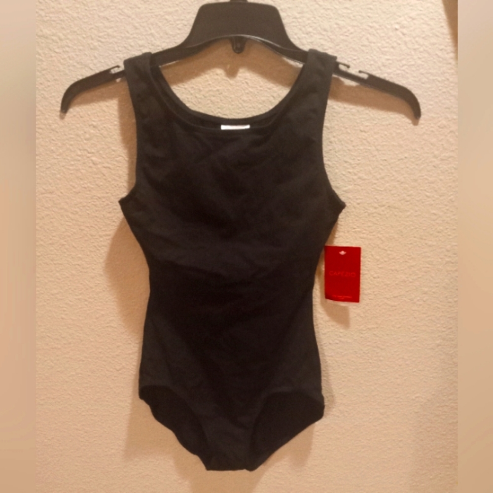 Capezio Lycra Black Dance Leotard Womens Medium